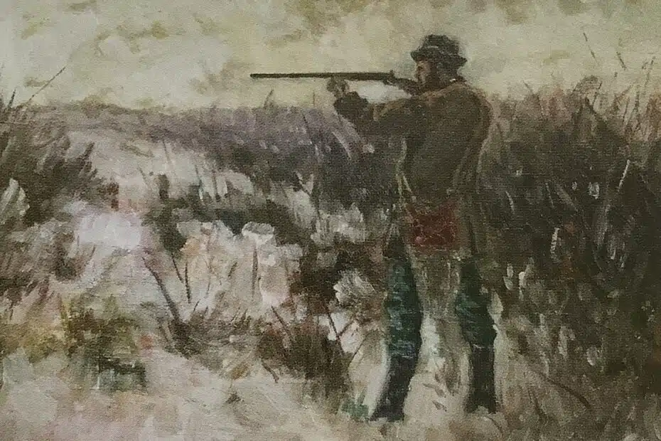 Der Jäger (Ölskizze), um 1885