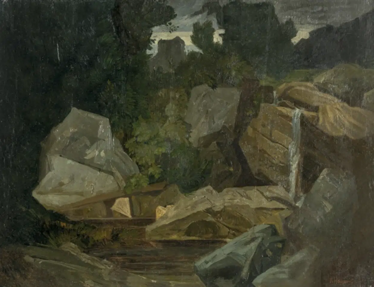 Felsen und Bäume, c.1877
