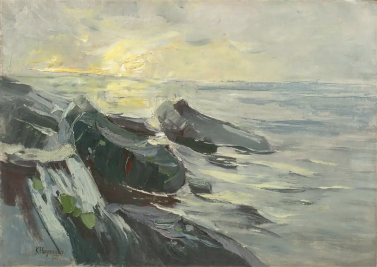 Felsenküste bei Swinemünde, 1907