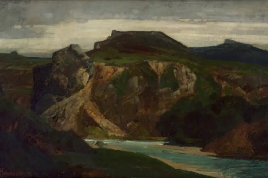 Gebirgslandschaft bei Olevano, 1877