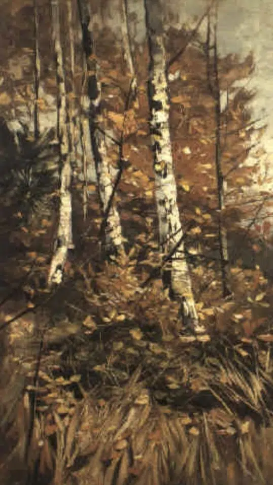 Herbstlicher Birkenwald, 1888