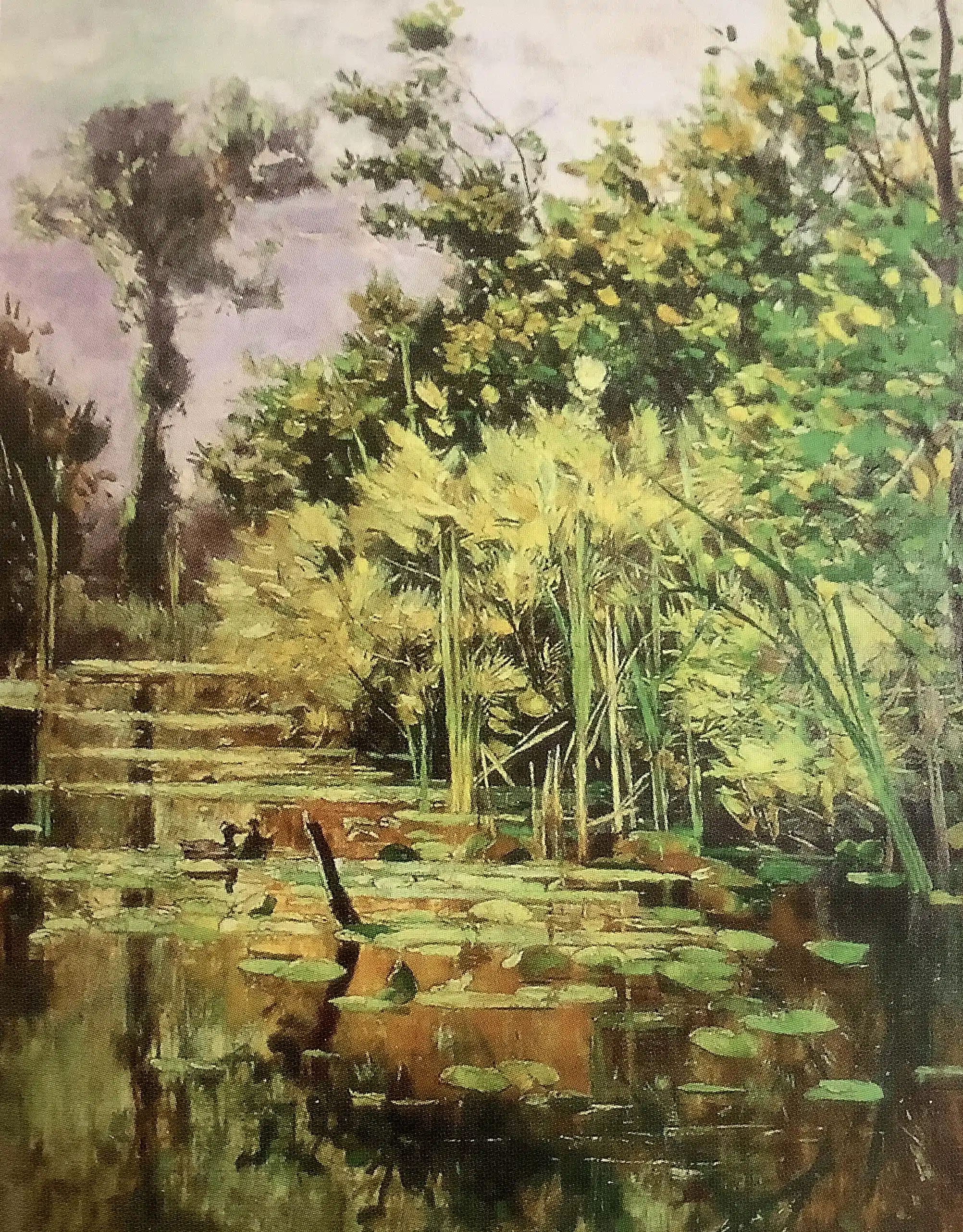 Altwasser mit Enten, 1881