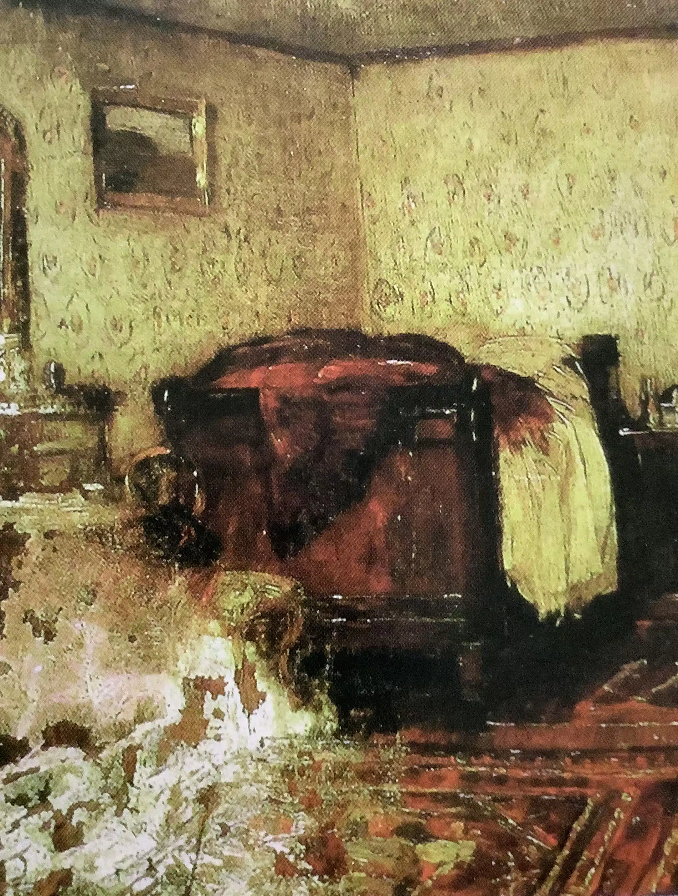Verso, Hagemeisters Schlafzimmer in Paris, 1884