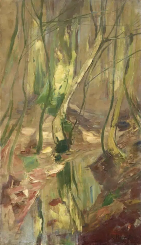 Waldlandschaft mit Bachlauf (Golmer Luch), c.1912