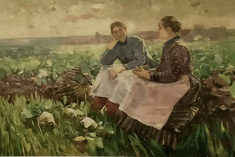 Frauen im Kohlfeld, 1885