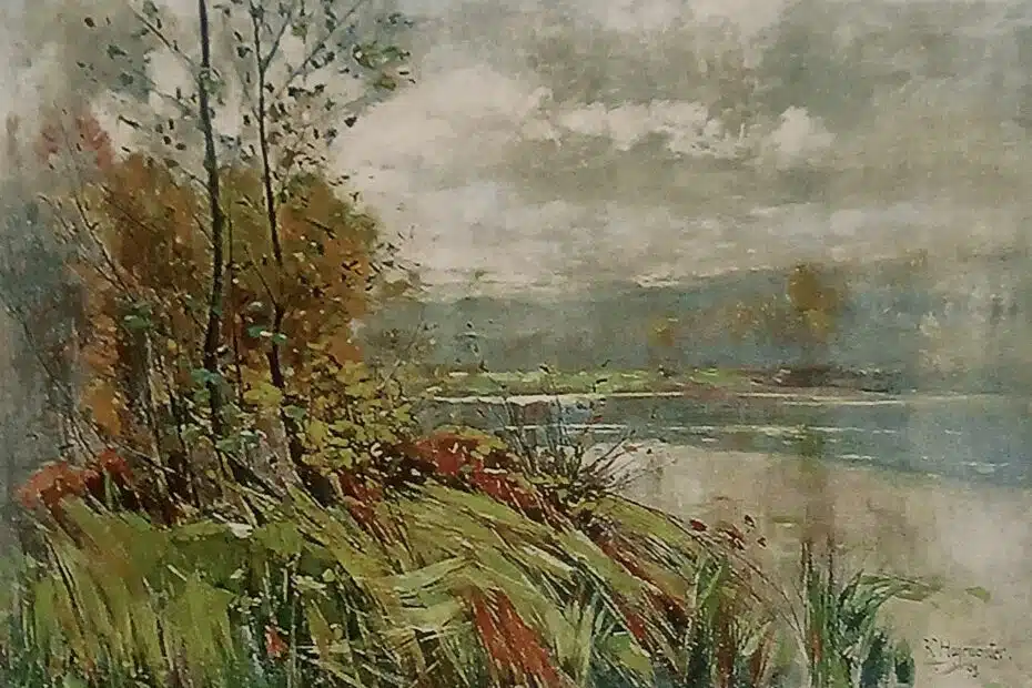 Märkische Seelandschaft in Herbst, 1892