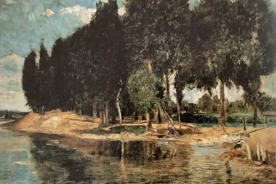 Seeufer am Seddiner See, 1880