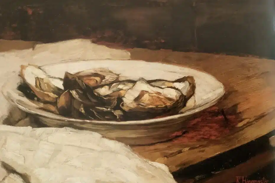 Teller mit Austern, 1884