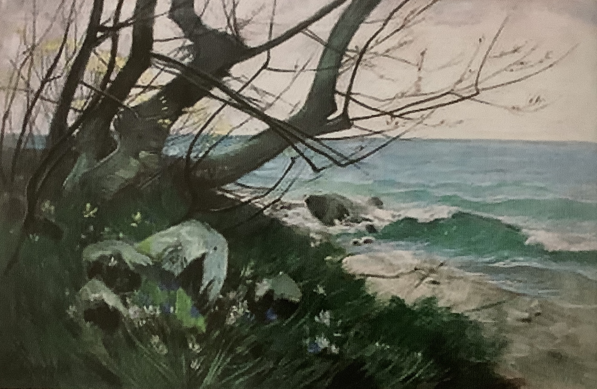 Ostseelandschaft auf Rügen, 1912