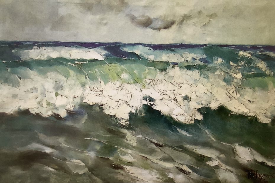 Meereswoge an der Ostseeküste, 1914