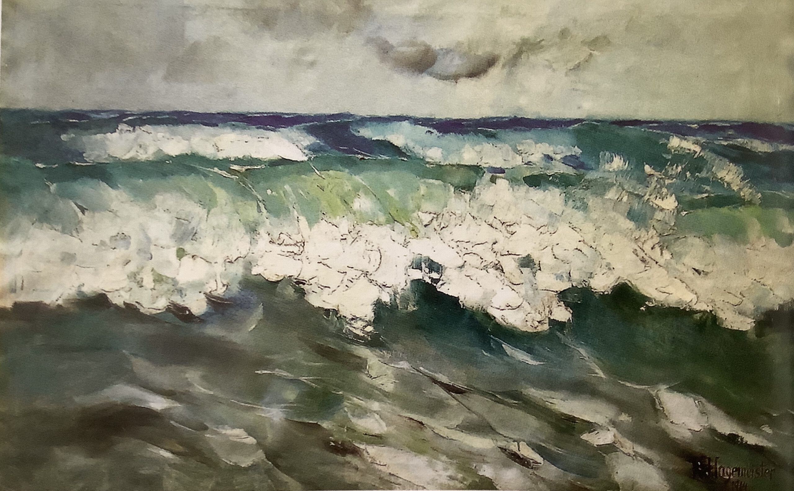 Meereswoge an der Ostseeküste, 1914