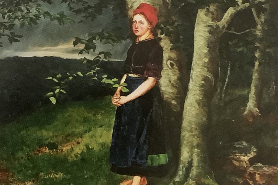 Mädchen am Waldrand, 1870