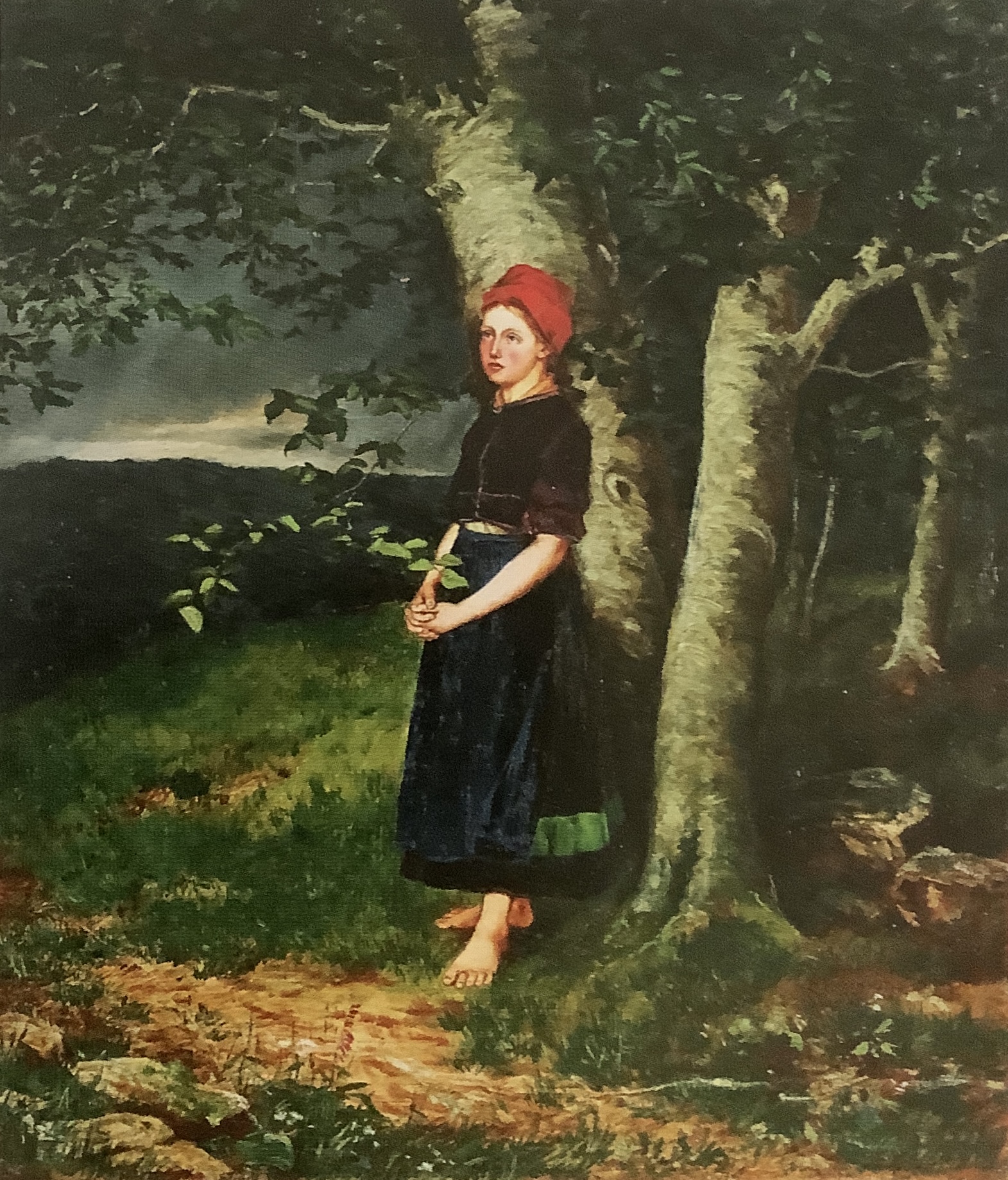 Mädchen am Waldrand, 1870