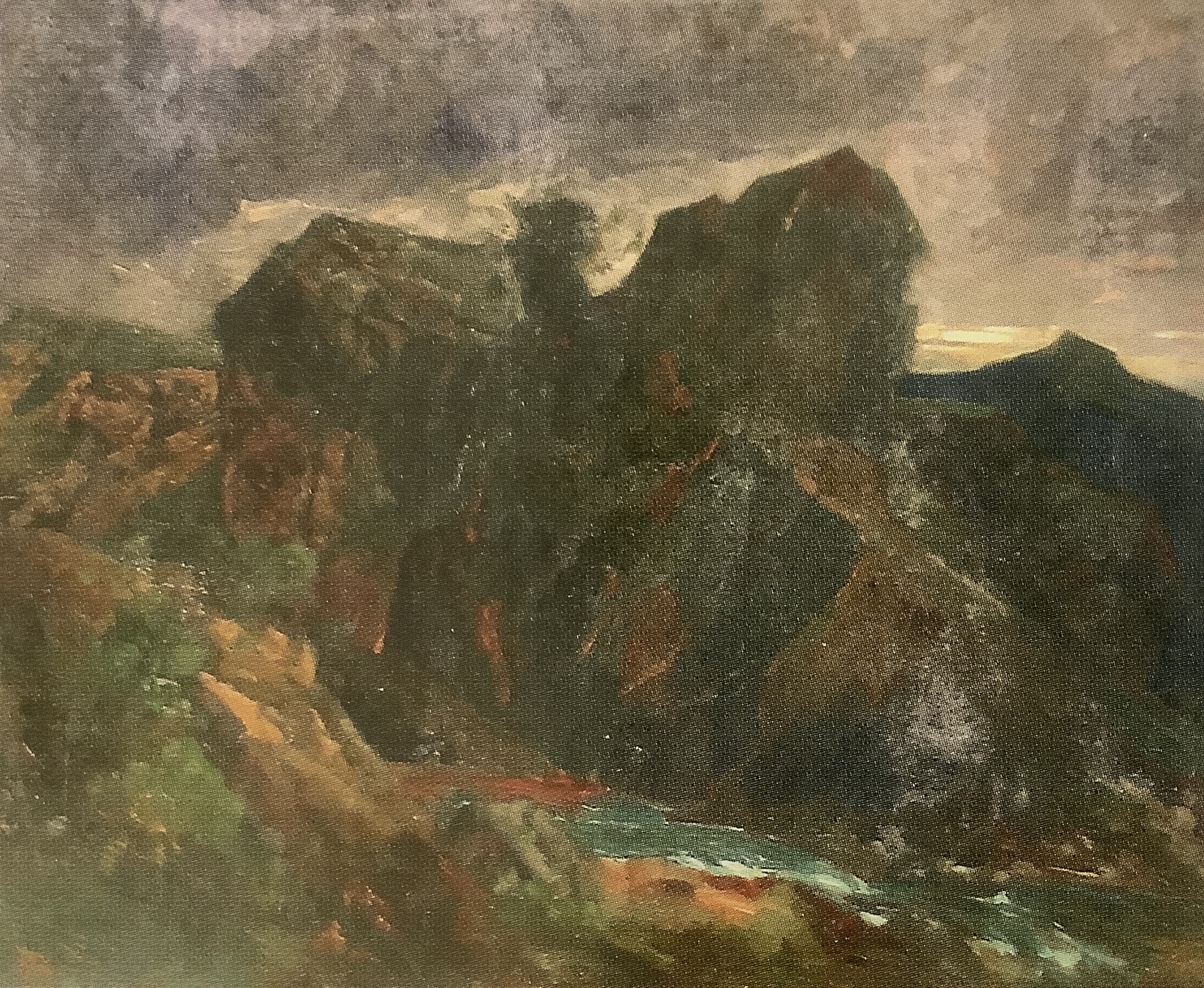 Felsenpartie, Pieve di Cadore, um 1877 Felsenpartie, Pieve di Cadore, um 1877