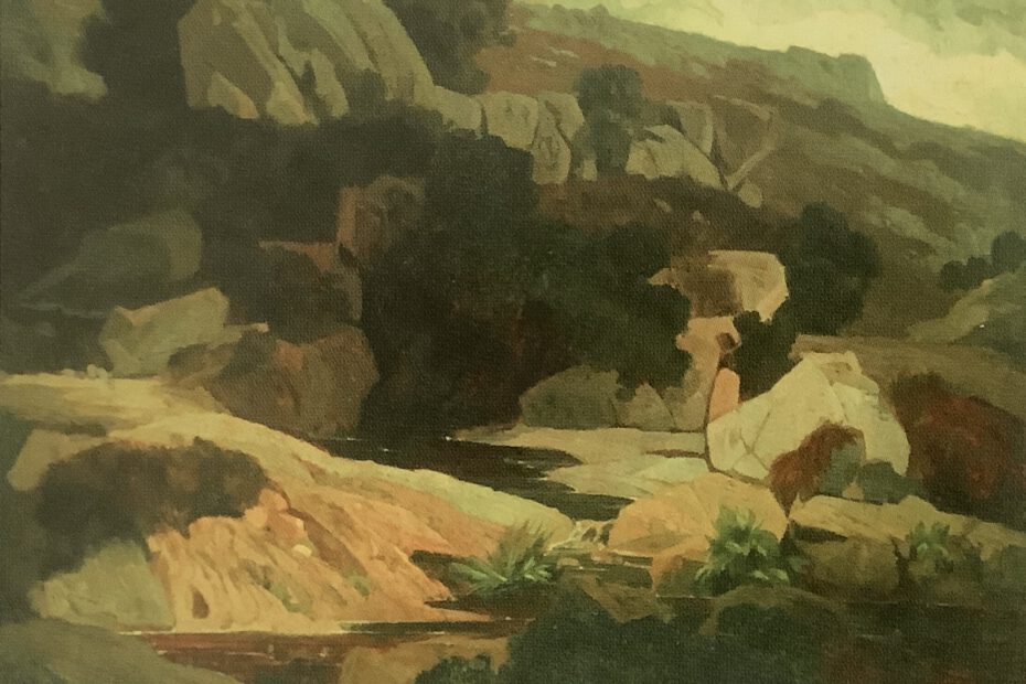 Olevano - Felsen bei Olevano, 1876