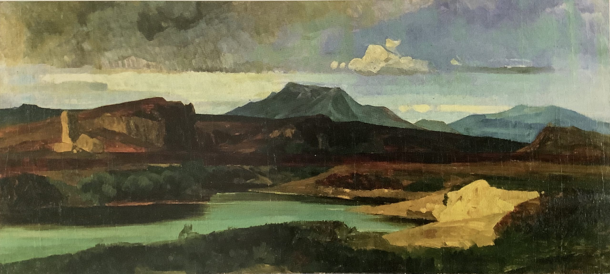 Italienische Landschaft - Aus der römischen Campagna, um 1876