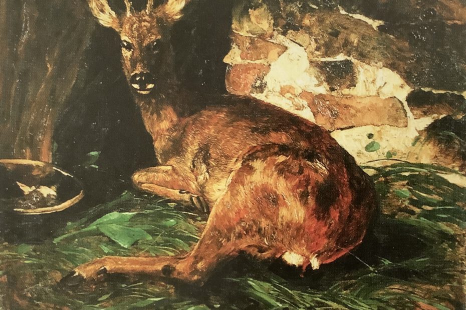 Ruhender Rehbock I, um 1879