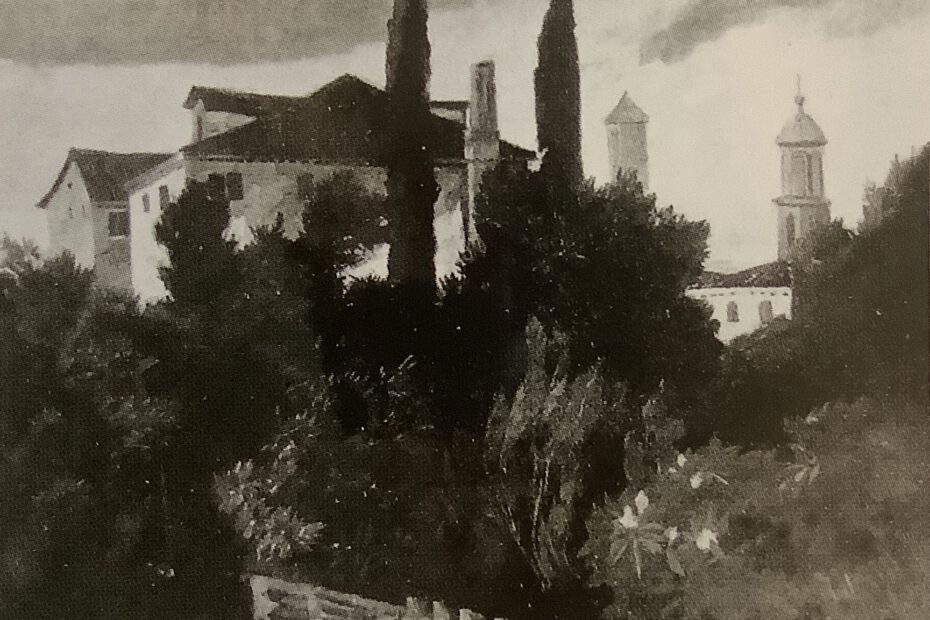 Italienisches Kloster, um 1877