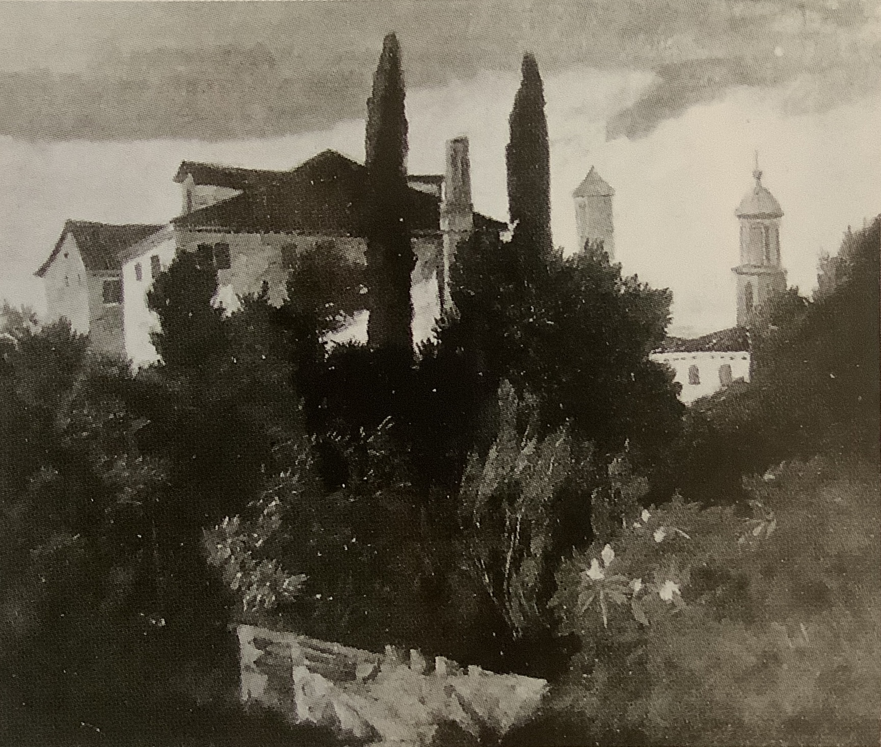 Italienisches Kloster, um 1877