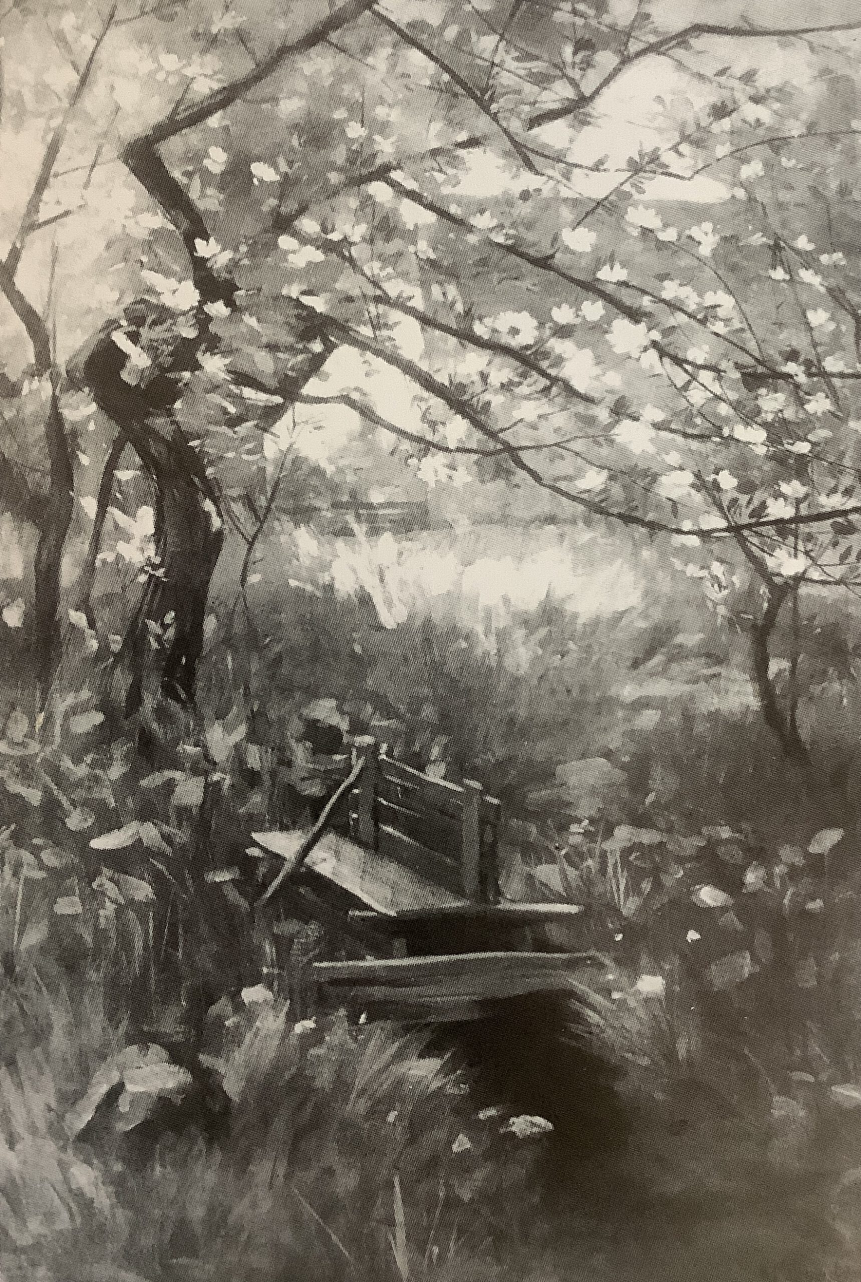 Apfelbaum in Blüte, um 1886