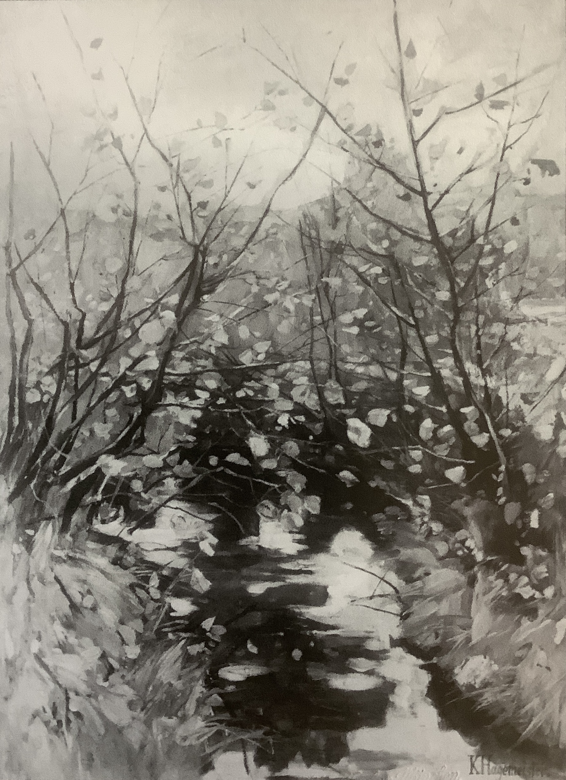 Bach unter Bäumen, Ferch, um 1885