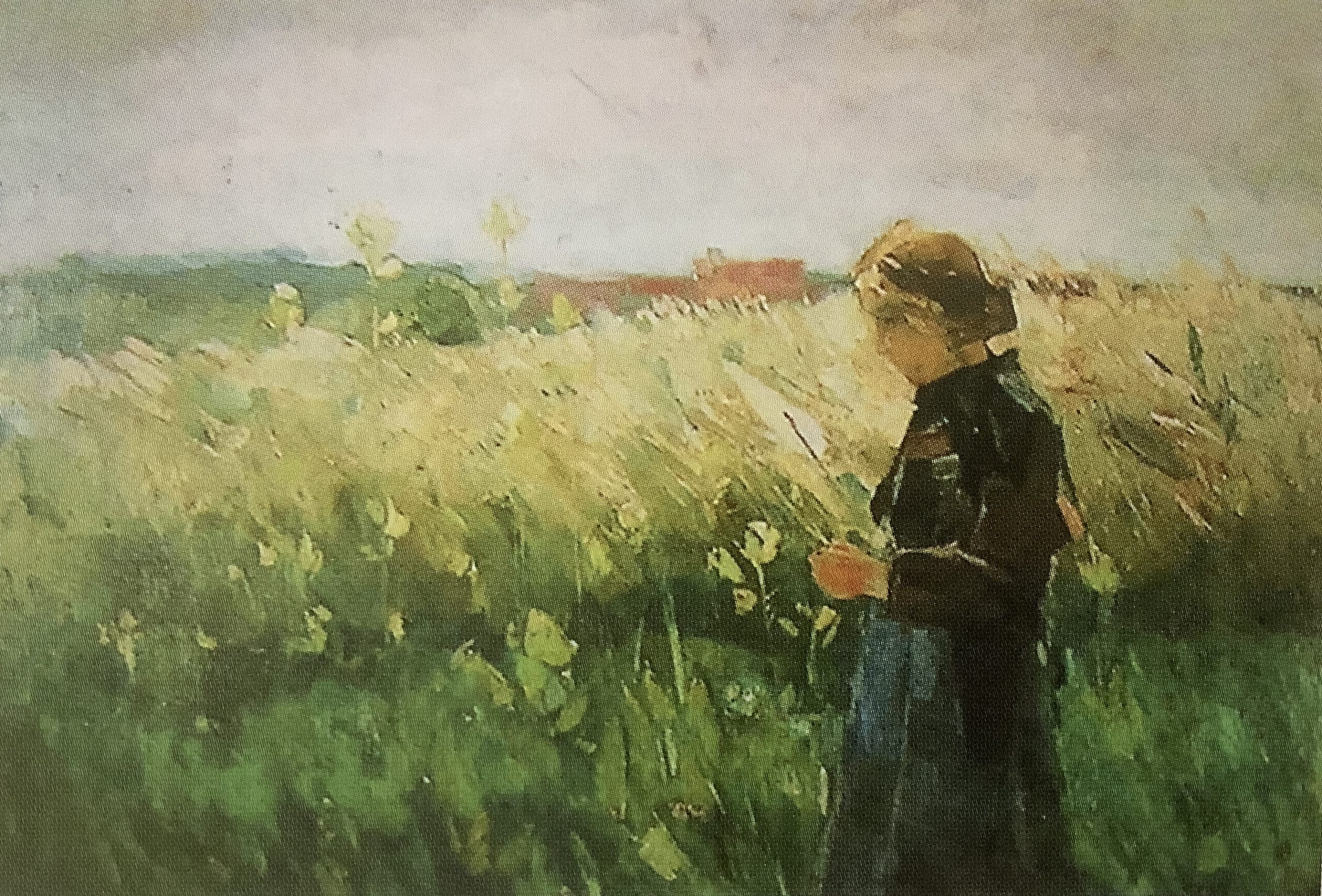 Bäuerin am Wegesrand, um 1891