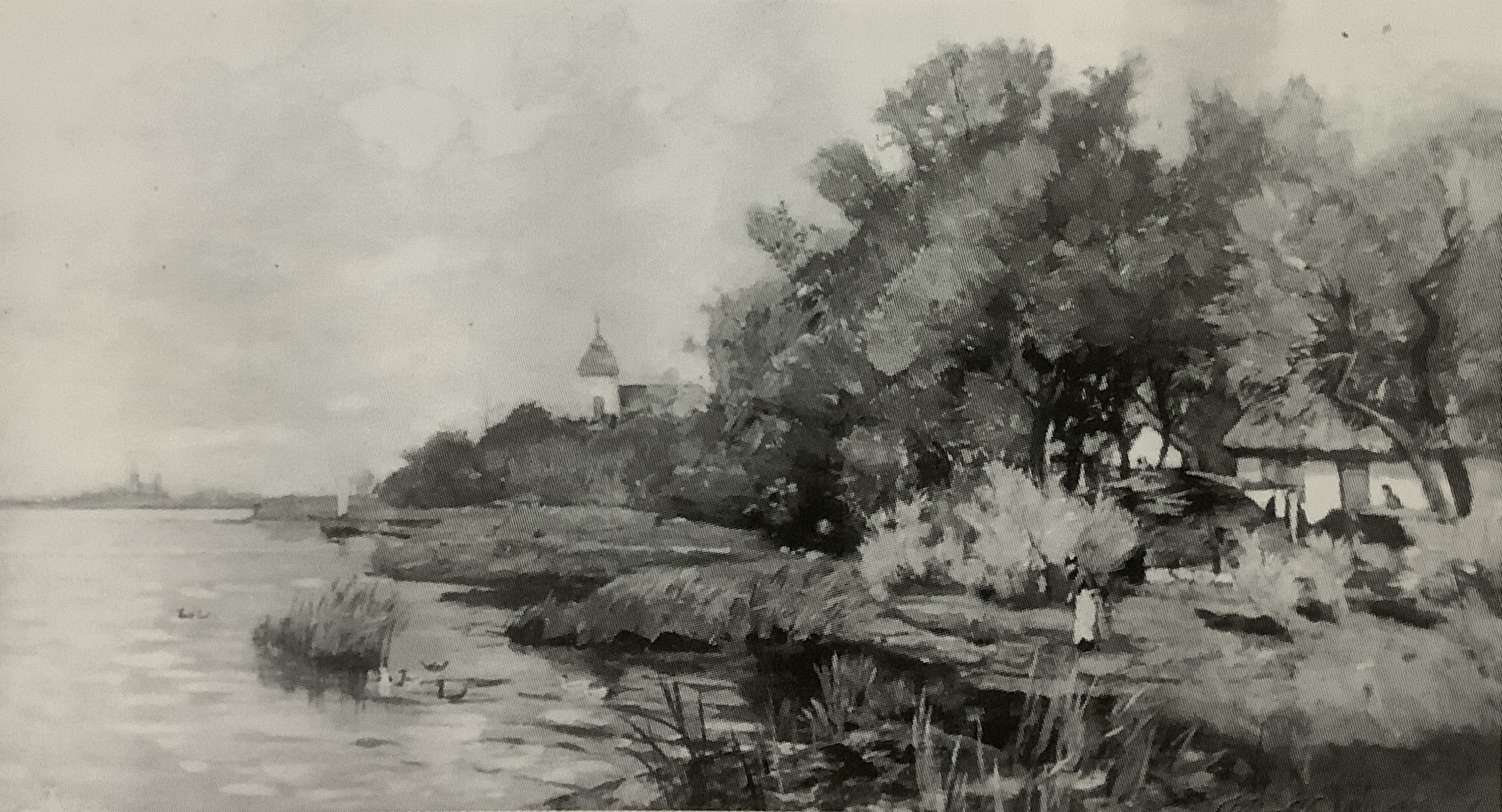 Blick auf Werder, Geitow bei Werder, 1892