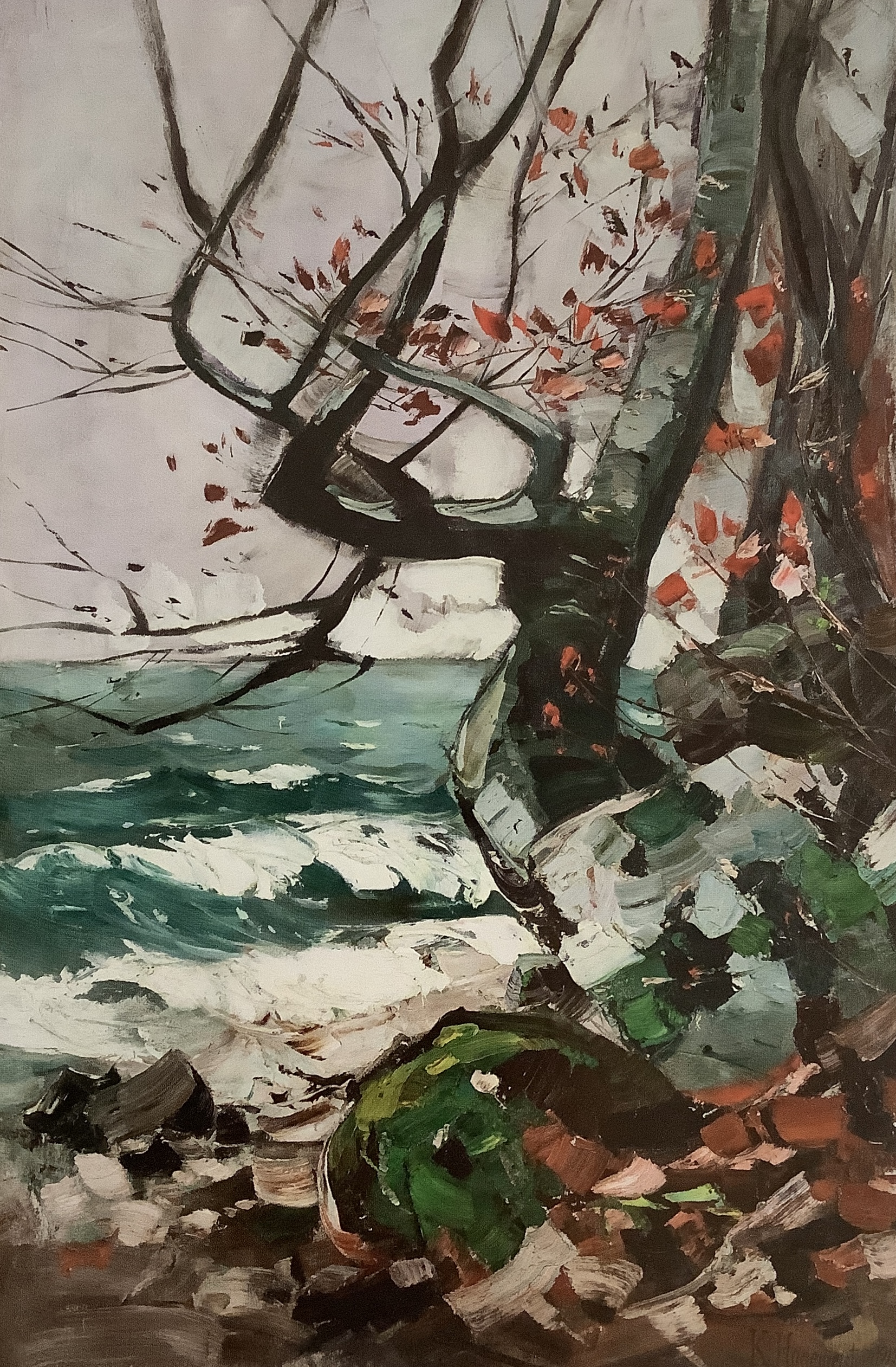 Felsige Küste mit Buche, 1913 Felsige Küste mit Buche, 1913
