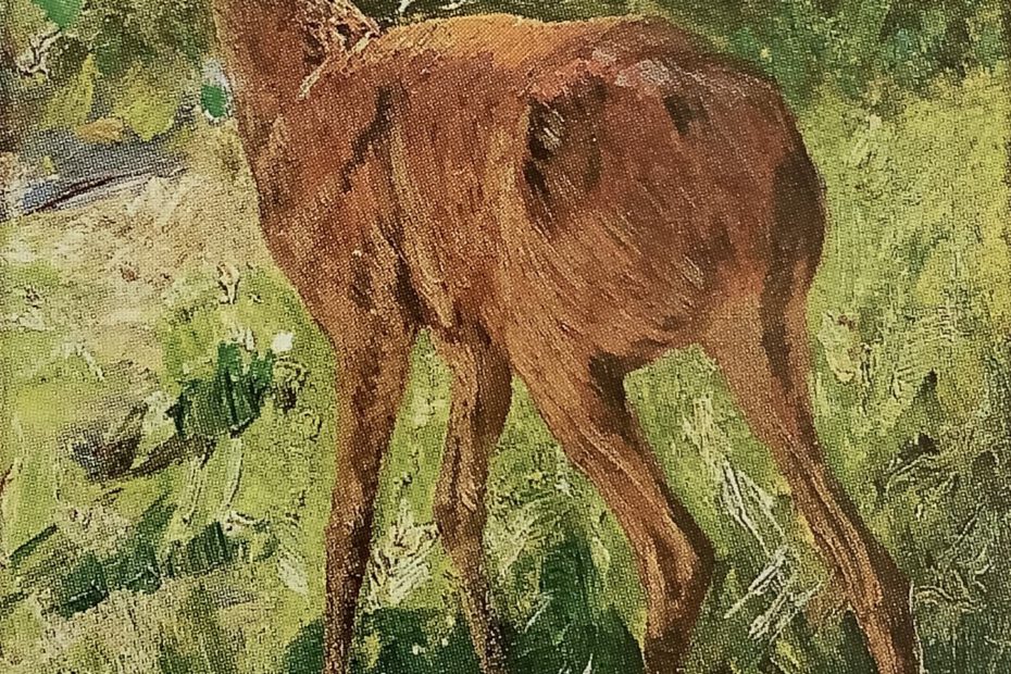 Junger Rehbock, um 1883