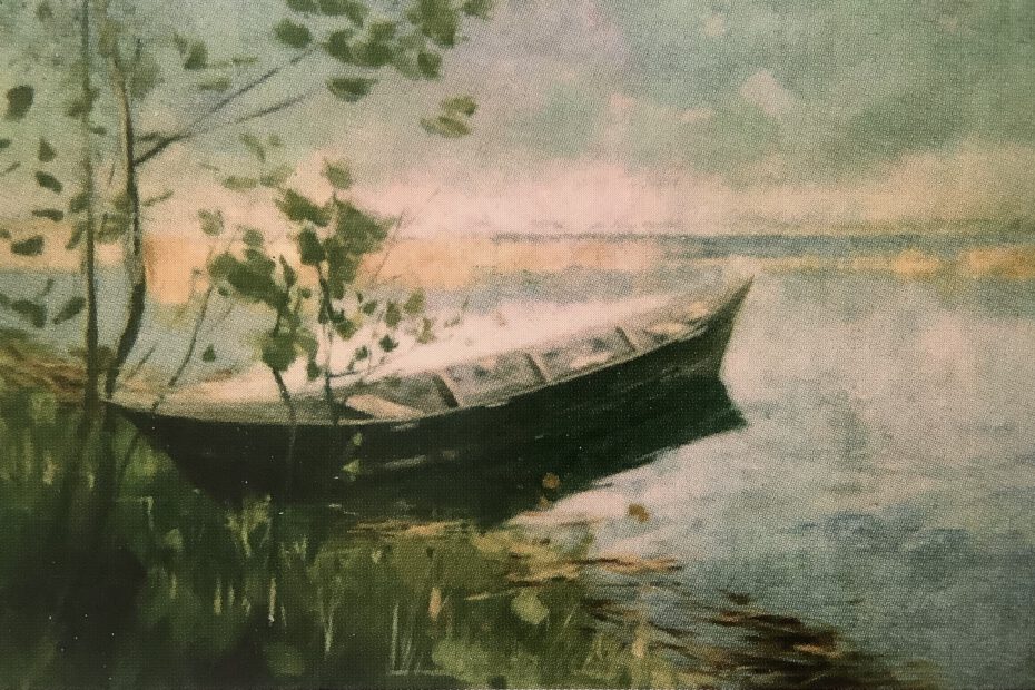 Kahn in Märkischer Landschaft, um 1892