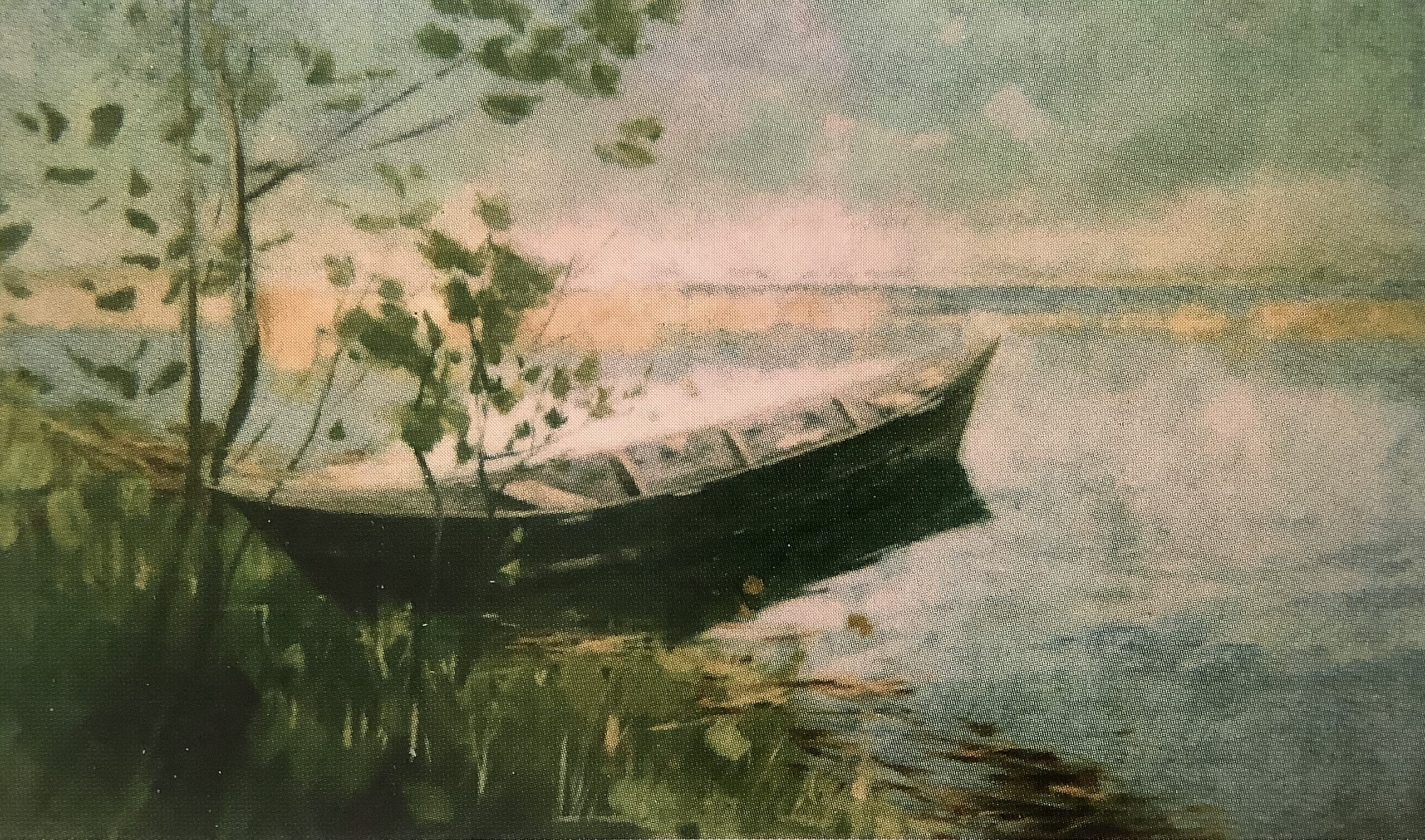 Kahn in Märkischer Landschaft, um 1892