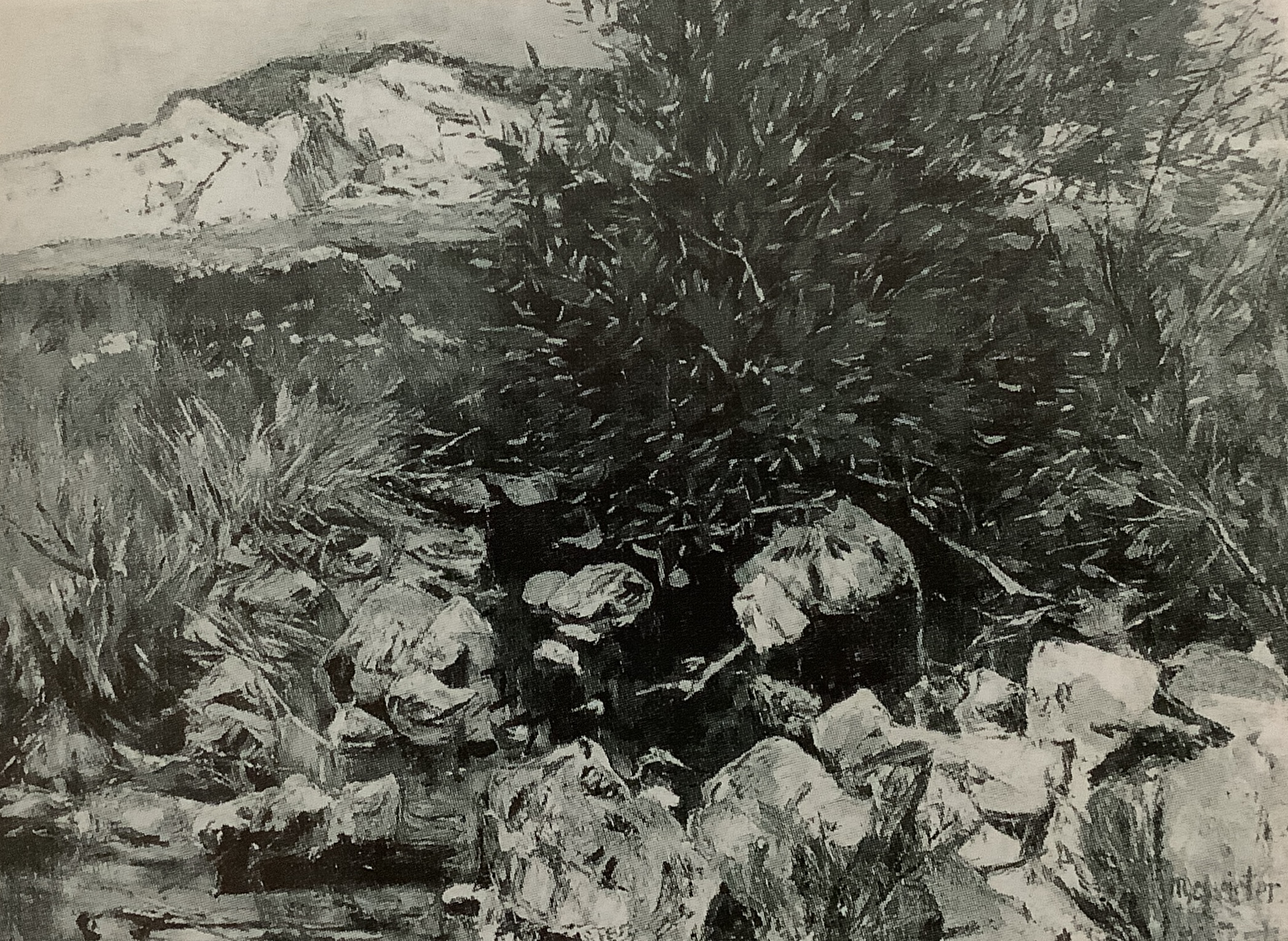 Landschaft mit Bachlauf, um 1880