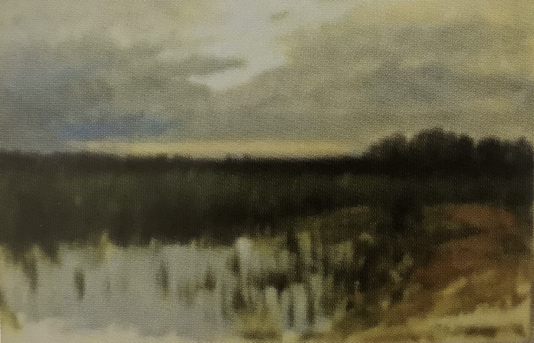 Märkische Landschaft mit Seeufer, um 1881