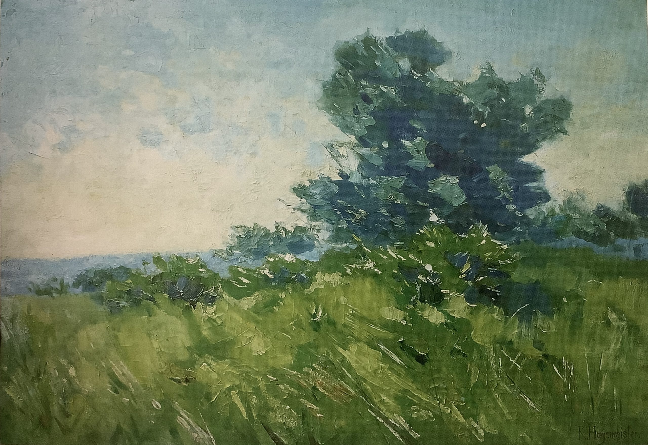 Märkische Seelandschaft, um 1891 Märkische Seelandschaft, um 1891