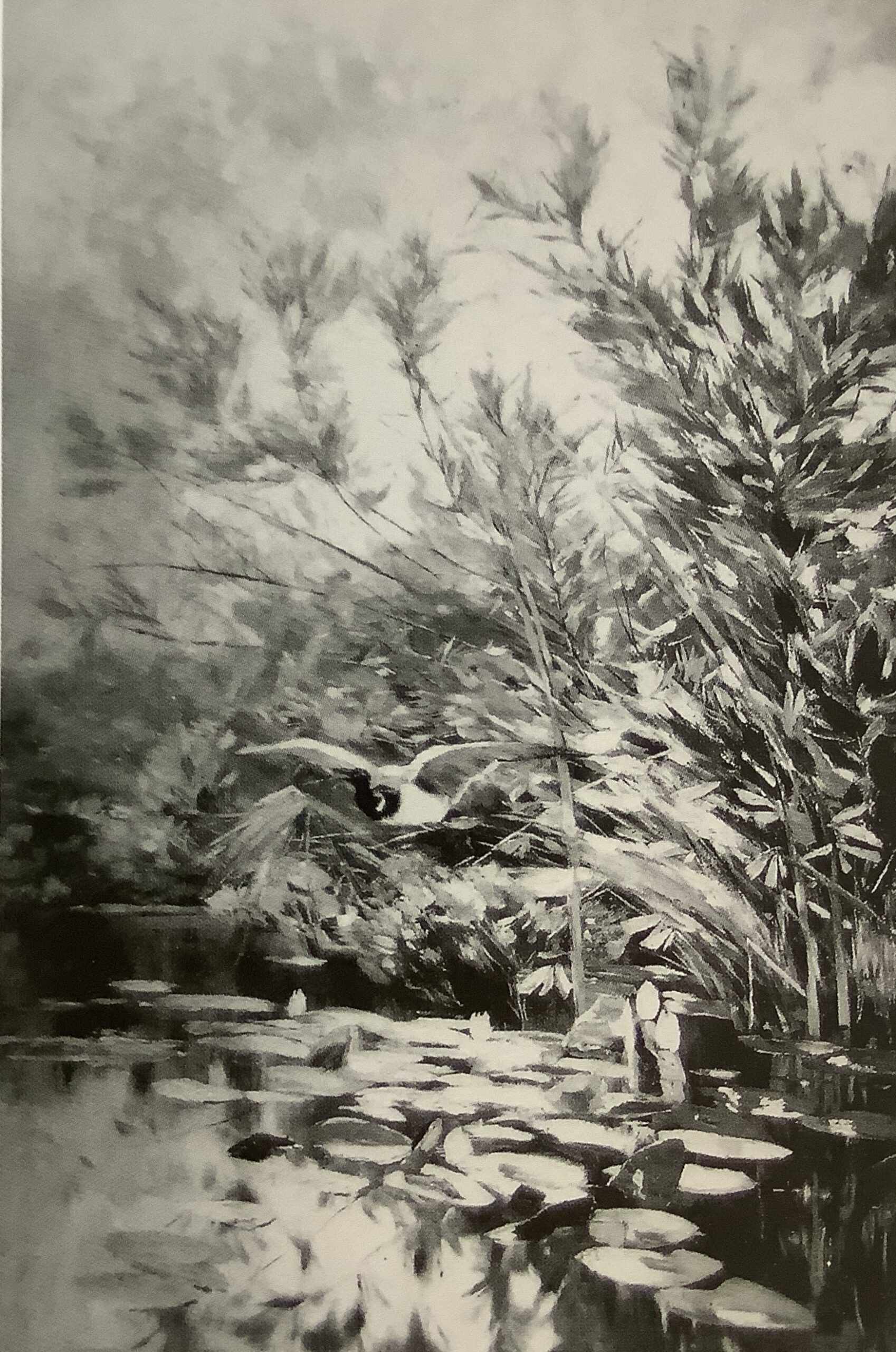 Teichlandschaft mit Wildente (Am Schlif), 1891 Teichlandschaft mit Wildente (Am Schlif), 1891