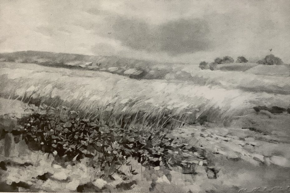 Wogendes Kornfeld, um 1887