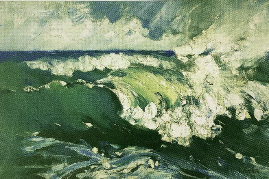 Auf Wellen herabstoßende Bö, 1915