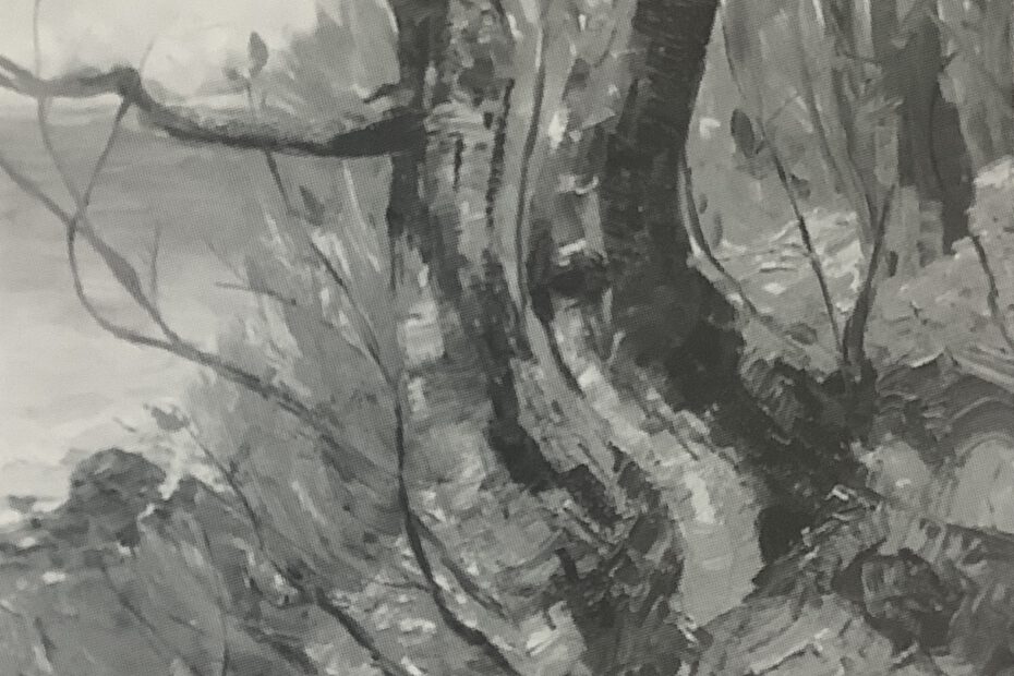 Bäume am Ufer, um 1912