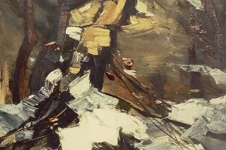 Bäume im Herbstschneesturm, 1916