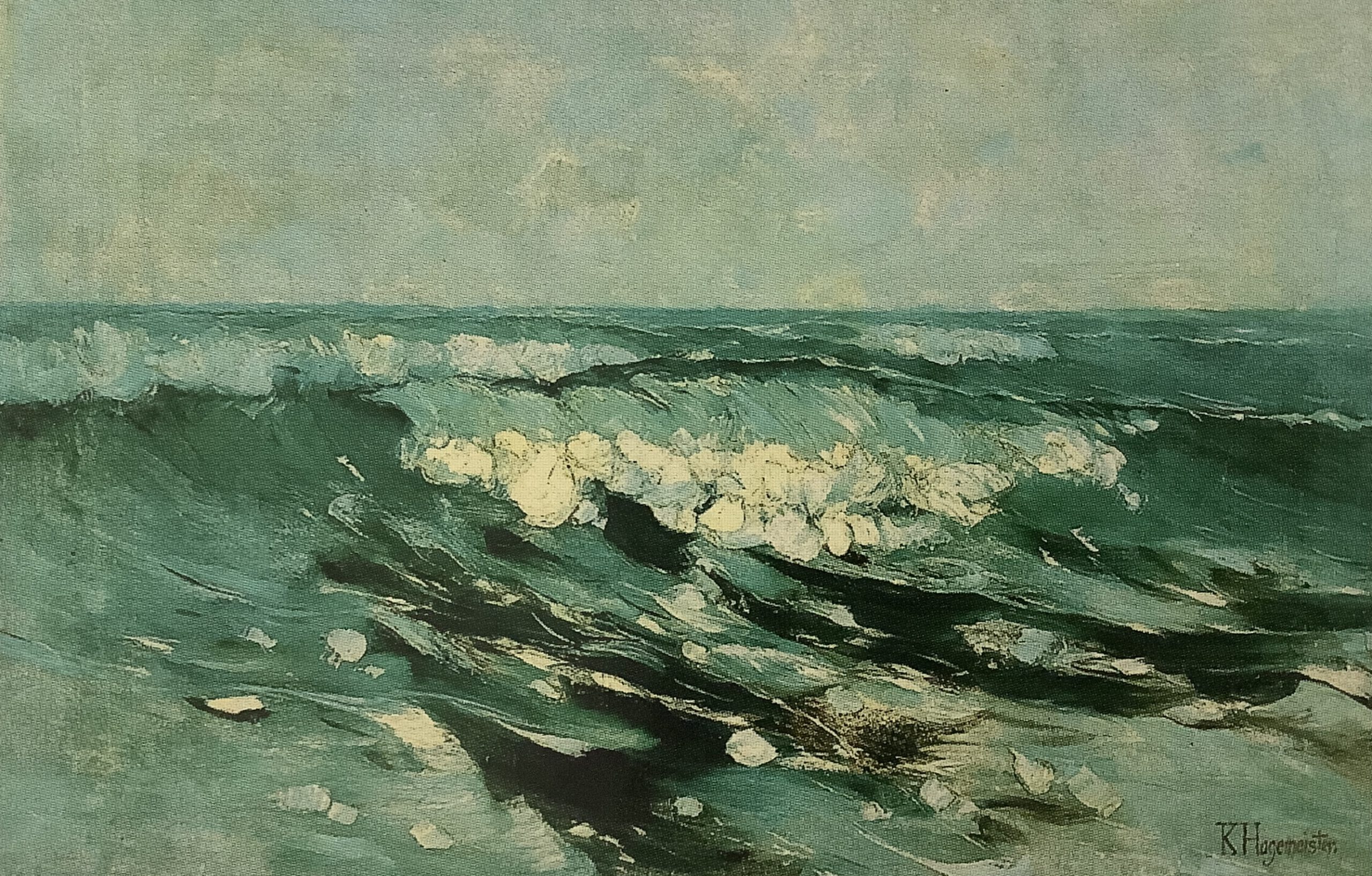 Bewegte See, um 1910 Bewegte See, um 1910