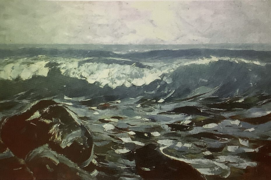 Bewegtes Meer mit Felsen, 1913