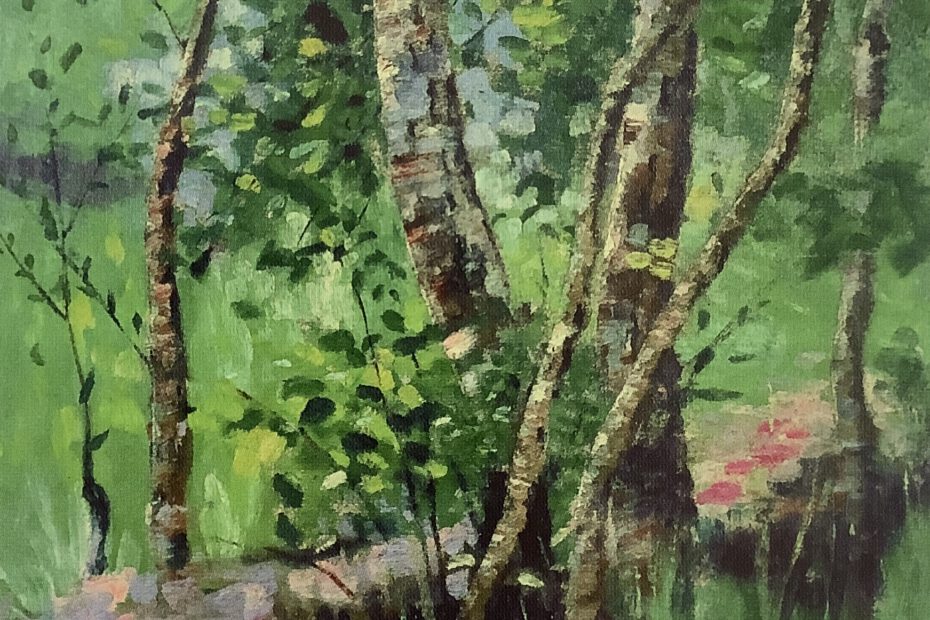 Birken am Bach, um 1905