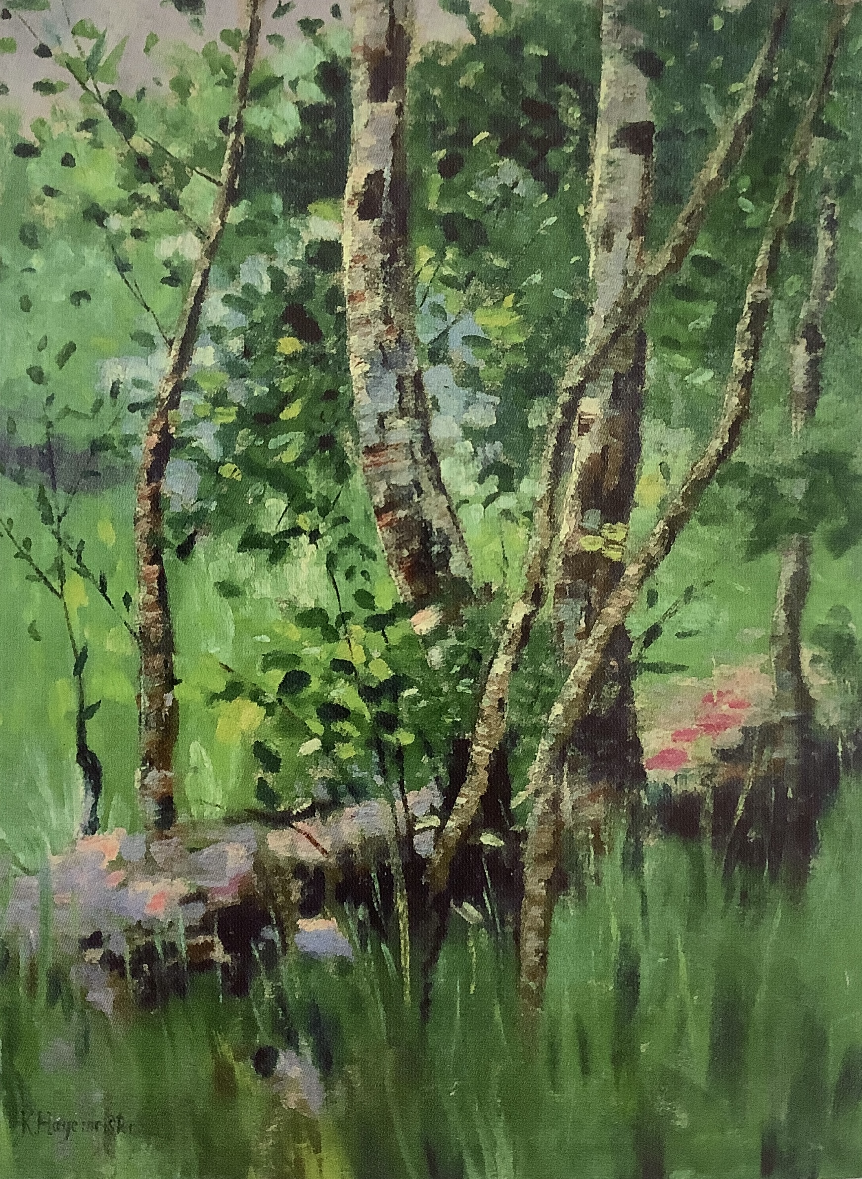 Birken am Bach, um 1905