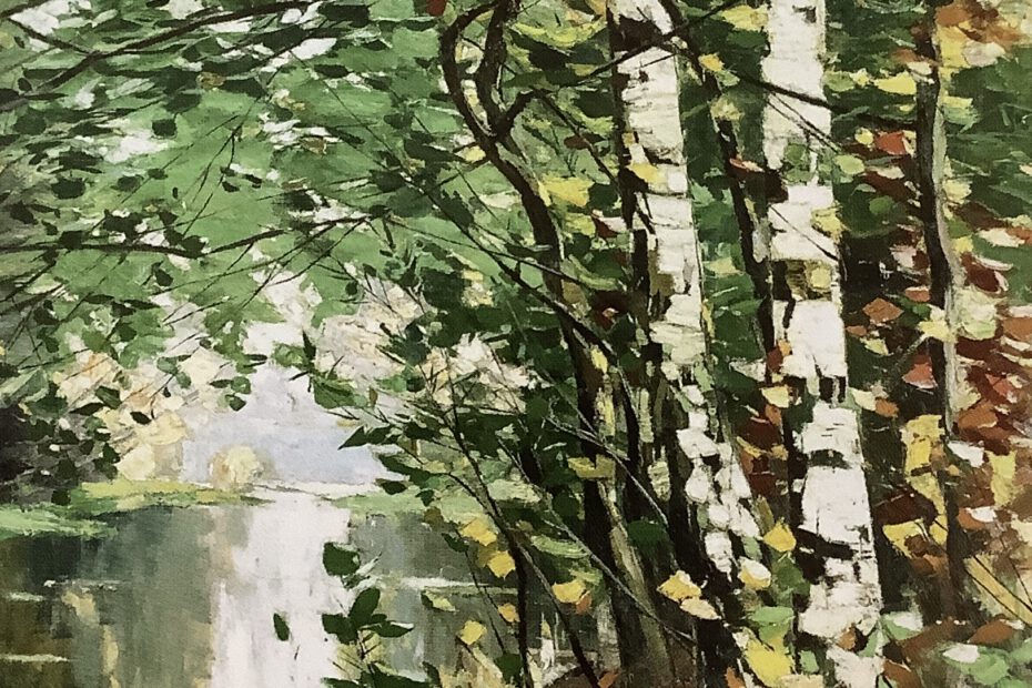 Birken am Fluß, 1902