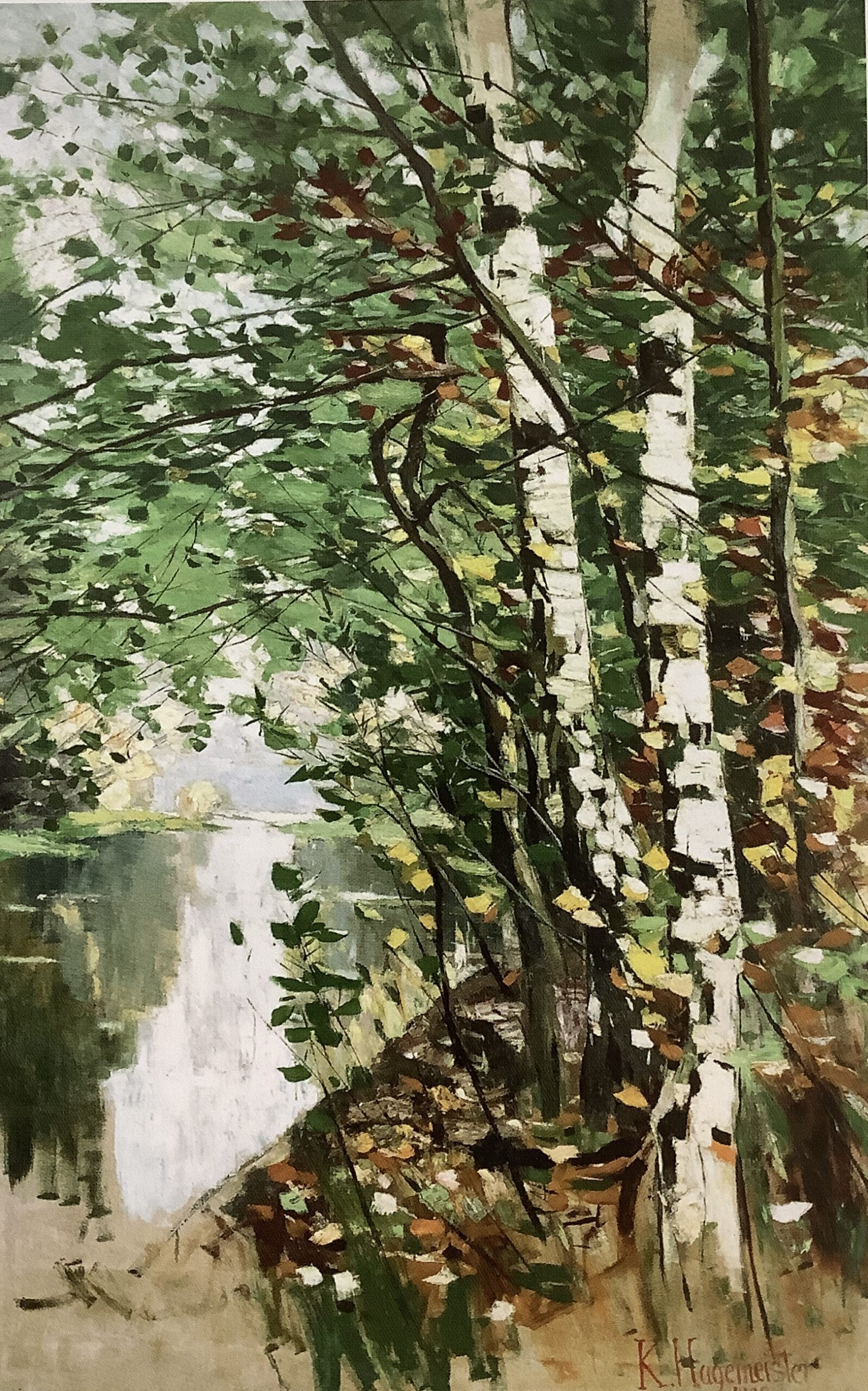 Birken am Fluß, 1902 Birken am Fluß, 1902