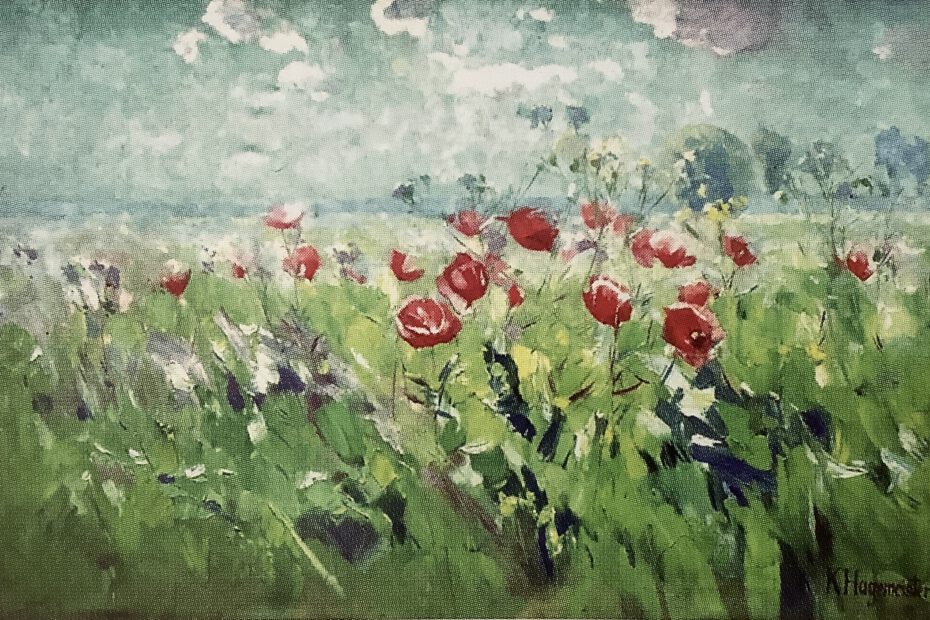 Blühender Mohn, um 1902