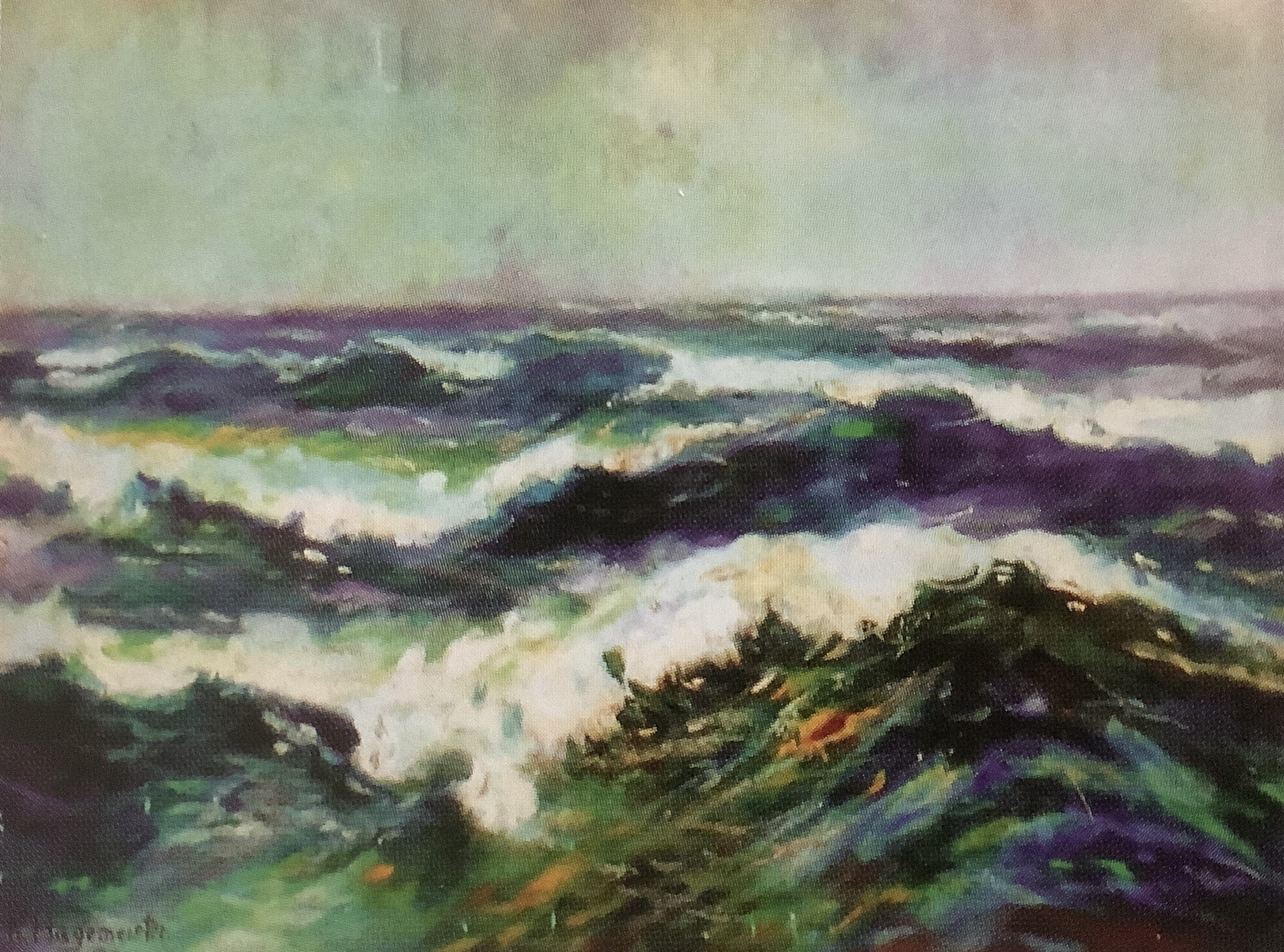 Die See bei Rügen, 1910 Die See bei Rügen, 1910