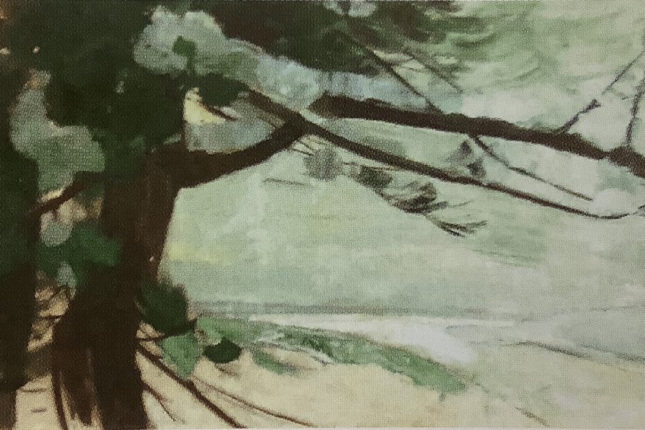 Kiefern im Winter III, um 1910