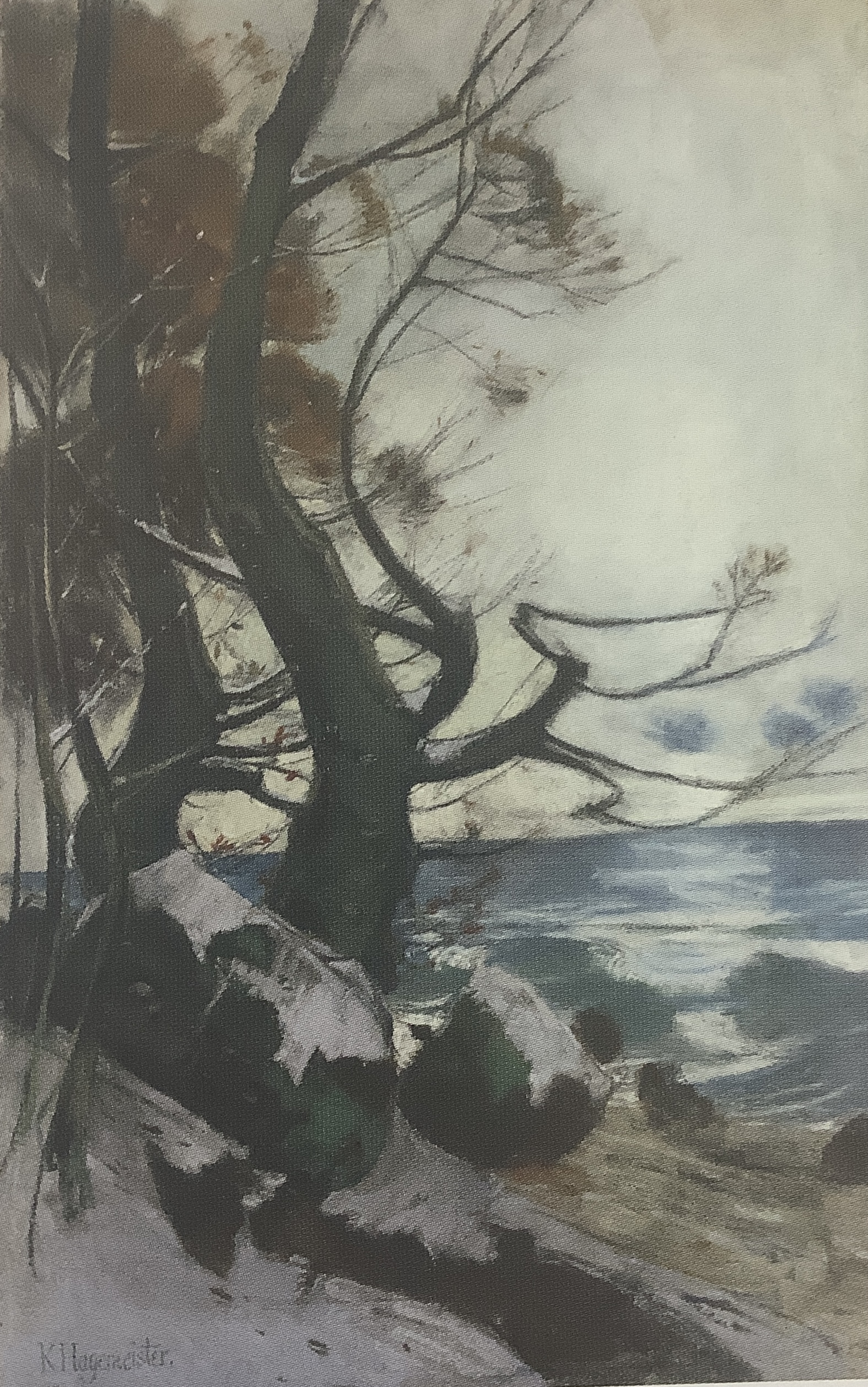 Küstenlandschaft im Winter - Lohme, um 1912