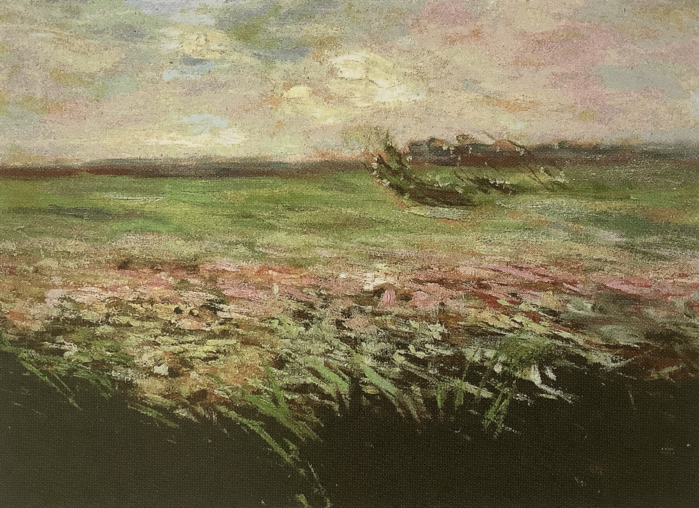 Landschaft (Wogende Sommerwiese), um 1909 Landschaft (Wogende Sommerwiese), um 1909